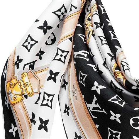 louis vuitton white scarf|Louis Vuitton scarf for women.